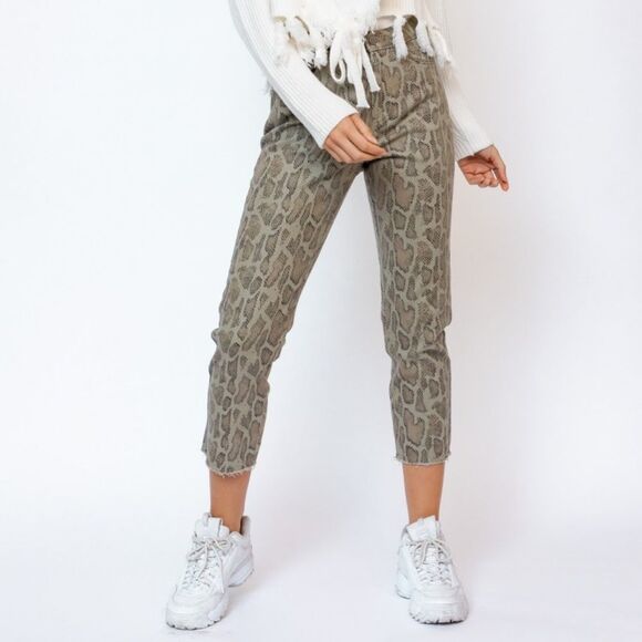 Snake Print Jeans - Picture 1 of 4